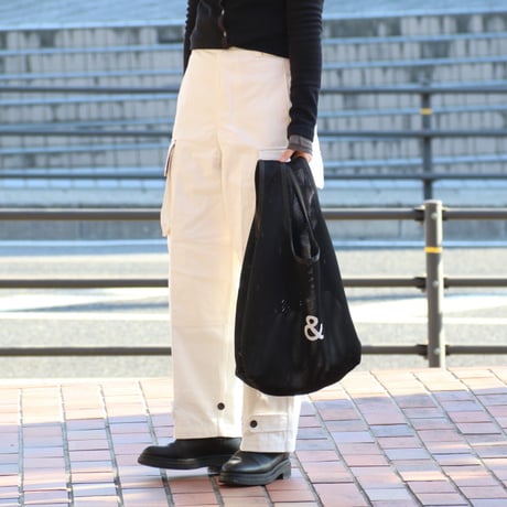 CHARGER COFFEE STAND メッシュバッグ ＆ A4 おしゃれ 可愛い  通学 通勤  オリジナル  ブラック(cr24ssbag03)