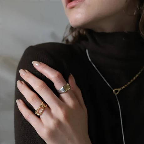 TEN. 正規商品 ユニセックス アクセサリー テン ラド リング シルバー/シルバー×ゴールド【即日発送】(rg-0101/rgm-0101)(rgx-0101/rmx-0101)