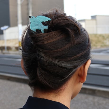 ククシュゼット 正規商品 かんざし ヘアコーム アクセ 鳥 個性的 おしゃれ Coucou Suzette ツバメ ヘア スティック Swallow Hair Stick ブルー Blue