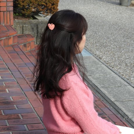 ククシュゼット 正規商品 ヘア ミニ アクセ クリップ Coucou Suzette  ピンク ミニ ハート ヘアクロー ピンク  (piminiheartclaw)