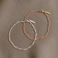 TEN. 正規商品 ユニセックス アクセサリー テン フィガロチェーン ブレスレット シルバー/ゴールド【即日発送】(br-0038)(brg-0038)