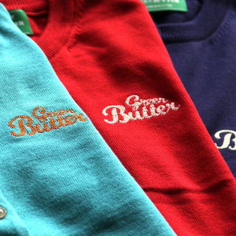 GREEN BUTTER / Washable Cotton Cardigan / gb24sswcca