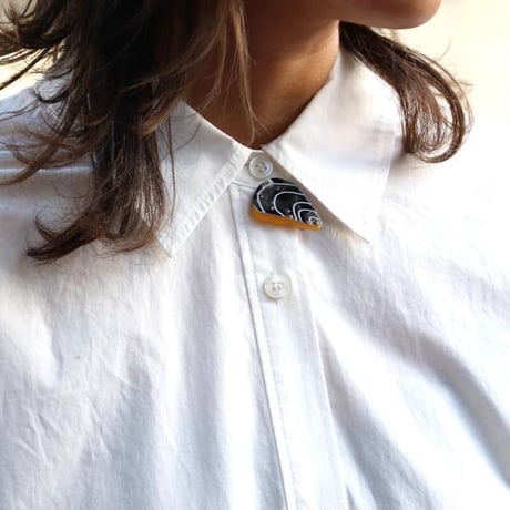 ククシュゼット 正規商品 ヘア アクセ ピン かわいい 海 夏 フランス ギフト Coucou Suzette ムール貝 クリップ グレー(musselclip)