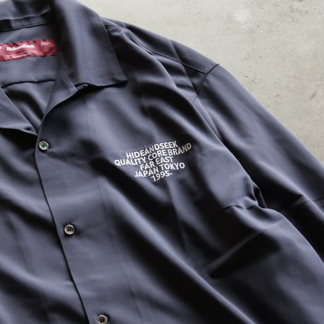 HIDEANDSEEK / Open Collar L/S Shirt / HS-030526