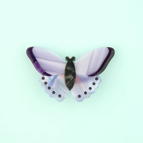 ククシュゼット 正規商品 アクセ ピン クリップ 虫 かわいい ギフト Coucou Suzette 紫色 蝶 ヘア クリップ パープル(pubutterflyclip)