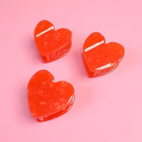 ククシュゼット 正規商品 ヘア ミニ アクセ クリップ Coucou Suzette ミニ ハート ヘア クロー  レッド (miniheartclaw)