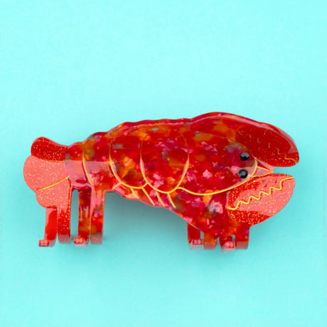 ククシュゼット 正規商品 ヘア アクセ クリップ  海 夏 生き物 Coucou Suzette ロブスター ヘア クロー レッド  (lobsterclaw)