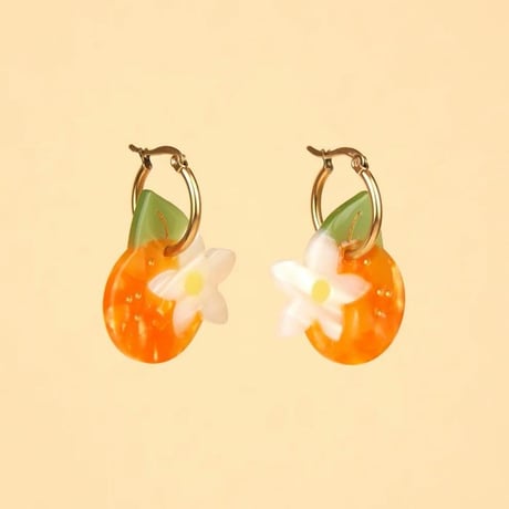 Coucou Suzette / Orange Blossom Earrings / orangeblossomear
