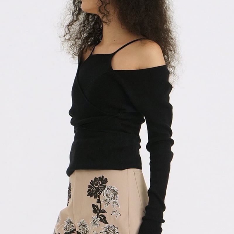CLANE / CAMISOLE SET CACHECOEUR KNIT TOPS / 181