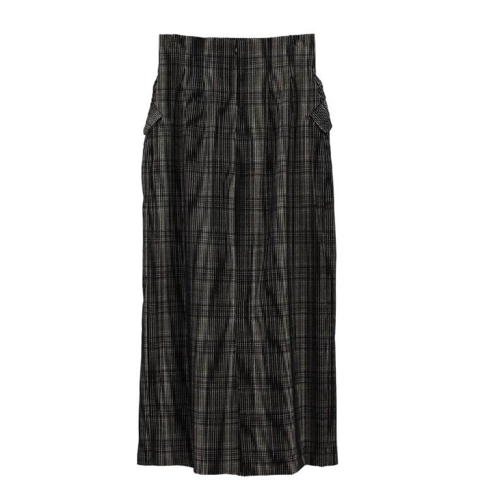CLANE / H/W TUCK MAXI SKIRT / 171096202 | CHARGER CLANE / H/W TUCK MAXI SKIRT / 171096202 | CHARGER
