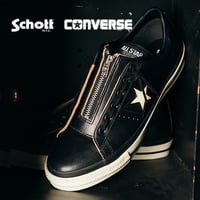 【4月3日発売開始】CONVERSE×Schott コンバース×ショット CONVERSE ONE STAR Z / Schott ワンスター Z レザー ブラック BLACK 2026春夏新作