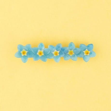 ククシュゼット 正規商品 ヘアアクセ クリップ ピン ヘアピン 花 フランス Coucou Suzette 忘れな草 ヘア クリップ ブルー(fmnclip)