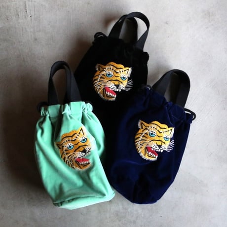 HOUSTON / VELVETEEN EFFECT BAG(TIGER) / 6874