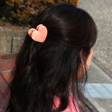 ククシュゼット 正規商品 ヘア アクセ クリップ かわいい ハート ギフト Coucou Suzette ピンク ハート ヘア クロー ピンク(piheartclaw)