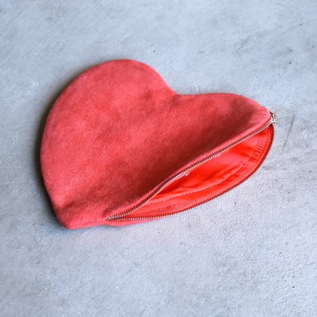 ククシュゼット 正規商品 ハート型 ポーチ 小物入れ かわいい ハート Coucou Suzette ラブポーチ Love Pouch レッド Red