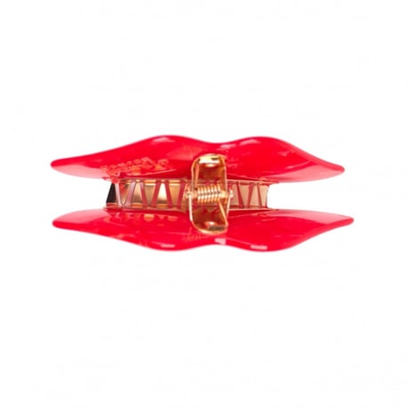 雑誌 VERY 掲載 ククシュゼット 正規商品 ヘア アクセ クリップ リップ 唇 Coucou Suzette リップ ヘア クロー Lips Hair Claw レッド (lipclaw)