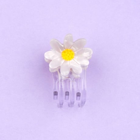 ククシュゼット 正規商品 ヘア ミニ アクセ クリップ 花 Coucou Suzette  デイジー ミニ ヘアクロー  ホワイト  (daisyminiclaw)