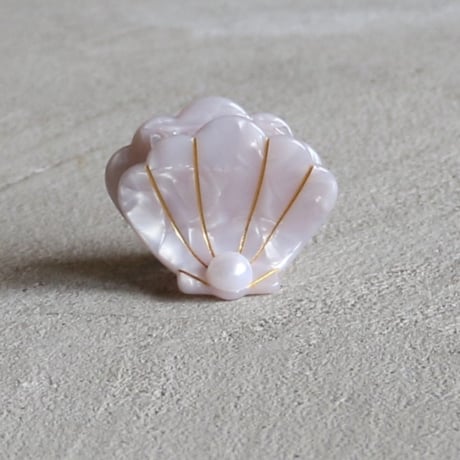 ククシュゼット 正規商品 ヘア ミニ アクセ クリップ 海 夏 Coucou Suzette ホタテ 貝 ミニ ヘアクロー ホワイト  (scallopshellminiclaw)