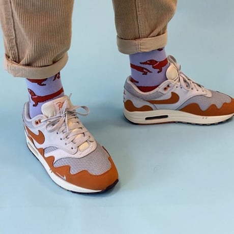 ククシュゼット 正規商品 靴下 レディース メンズ かわいい 犬 クルー丈 Coucou Suzette ダックスフンド ソックス Dachshund Party Socks パープル Purple
