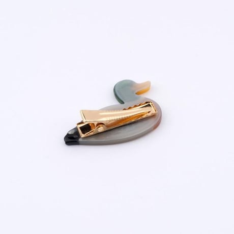 ククシュゼット 正規商品 ヘア アクセ クリップ ピン ヘアピン かわいい 鳥 フランス Coucou Suzette アヒル マガモ ヘア クリップ マルチ(duckclip)