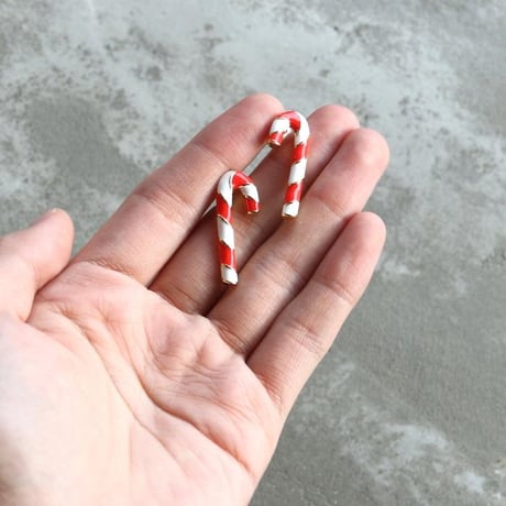 Coucou Suzette / Candy Cane Earrings / candycaneear
