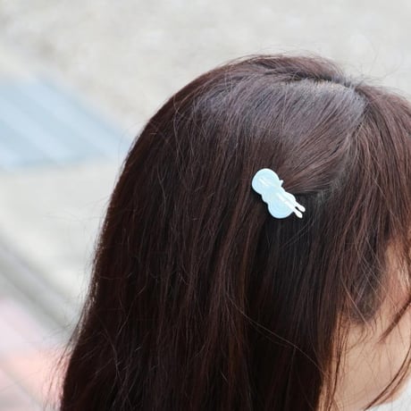 Coucou Suzette / Wool Ball Hair Clip / woolballclip