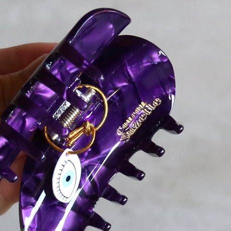 ククシュゼット 正規商品 ヘア アクセ クリップ Coucou Suzette ナス なす ヘア クロー パープル  (eggplantclaw)