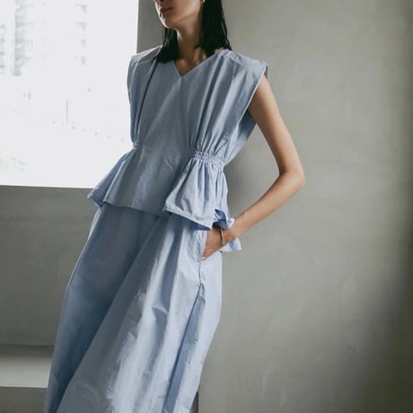 MANOF / GATHER WAIST COCOON ONE PIECE / 891125062