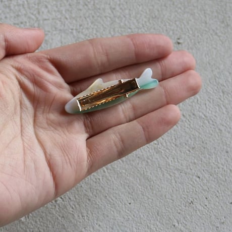 ククシュゼット 正規商品 ヘア アクセ ピン かわいい 海 魚 フランス Coucou Suzette イワシ クリップ セット(sardinesclip)