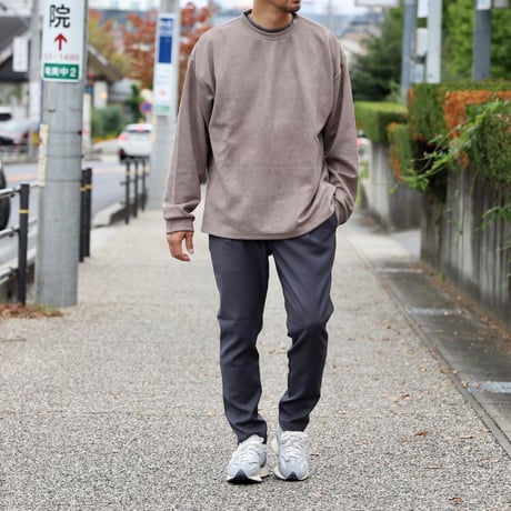 CHARGER / Cut Suede Side Slit Big Crew / cr24awtops01