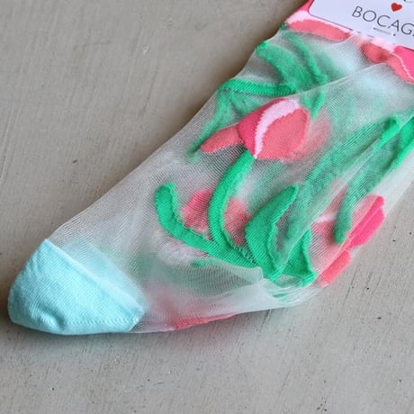 Coucou Suzette / チューリップ シアー ソックス / tulipshsocks