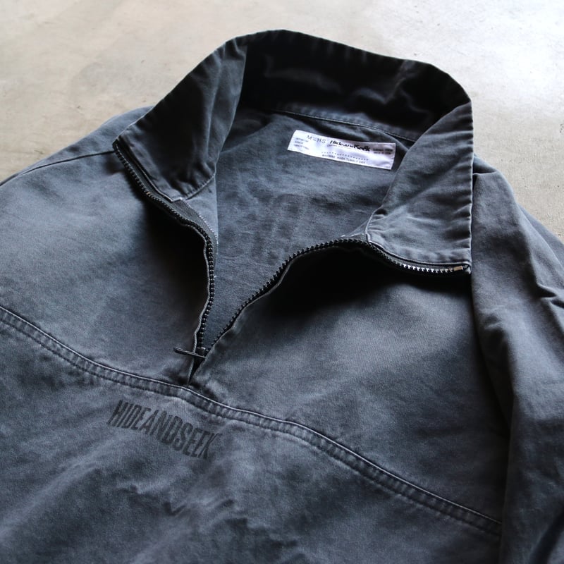 HIDEANDSEEK ボア フリース ハーフジップアノラック パンサー STILL BY