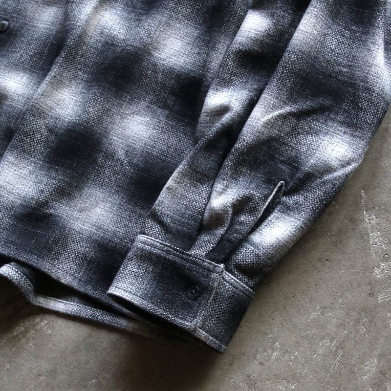 HIDEANDSEEK / Wool Ombre Check L/S Shirt / HS-1 HIDEANDSEEK / Wool Ombre Check L/S Shirt / HS-1