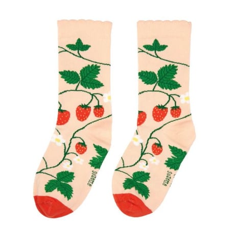 Coucou Suzette / Strawberry Plant Socks / berryplantsocks