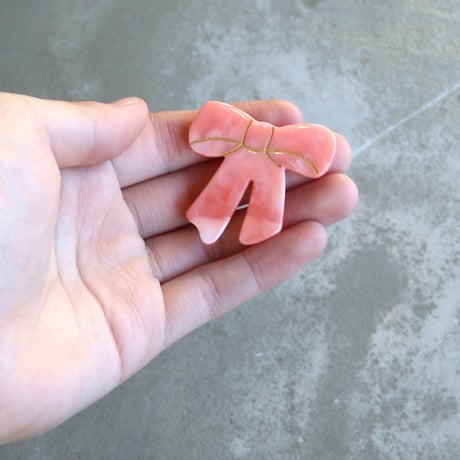 ククシュゼット 正規商品 ヘア アクセ クリップ かわいい リボン ギフト Coucou Suzette ピンク リボン ヘア クリップ ピンク(piribbonclip)