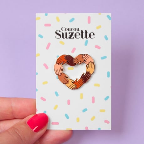 ククシュゼット 正規商品 ピンバッジ ブローチ かわいい おしゃれ フランス 個性的 Coucou Suzette トゥゲザー ピン  ミックス (togetherpin)