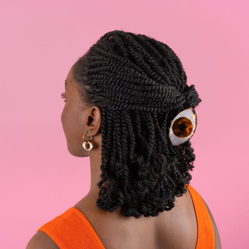 ククシュゼット 正規商品 ヘア アクセ クリップ おしゃれ 個性的 目