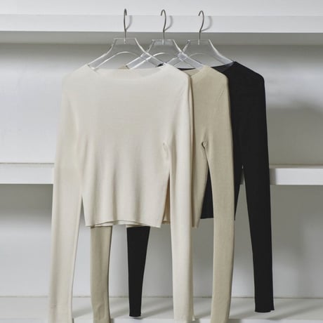 Compact Smooth Knit エクリュ todayful TODAYFUL/トゥデイフル】Compact Smooth Knit/コンパクト