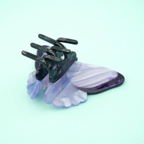 ククシュゼット 正規商品 ヘア アクセ クリップ 蝶 虫 かわいい ギフト Coucou Suzette 紫 蝶 ヘア クロー  パープル(pubutterflyclaw)