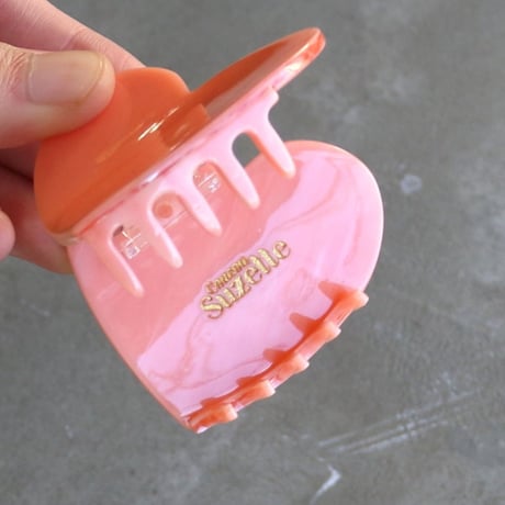ククシュゼット 正規商品 ヘア アクセ クリップ かわいい ハート ギフト Coucou Suzette ピンク ハート ヘア クロー ピンク(piheartclaw)