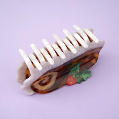 Coucou Suzette / Christmas Log Cake Hair Claw / christmaslogcakeclaw