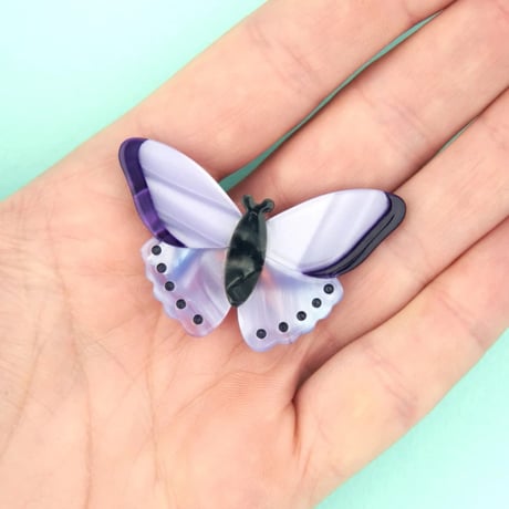 ククシュゼット 正規商品 アクセ ピン クリップ 虫 かわいい ギフト Coucou Suzette 紫色 蝶 ヘア クリップ パープル(pubutterflyclip)