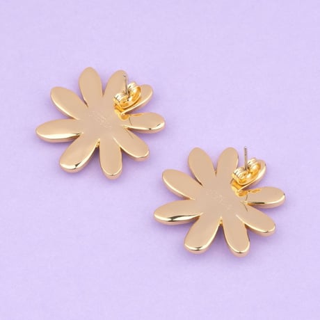 ククシュゼット 正規商品 ピアス レディース 2個売り 両耳用 花 かわいい フランス マーガレット イヤリング ゴールド(margueriteear)