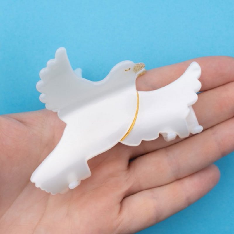ククシュゼット 正規商品 ヘア アクセ クリップ かわいい 鳥 フランス