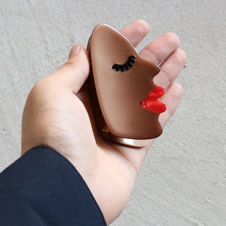 ククシュゼット 正規商品 ヘア アクセ クリップ 個性的 顔 フランス Coucou Suzette フェイス ヘア クロー Face Hair Claw ブラウン (bkfaceclaw)