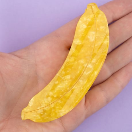ククシュゼット 正規商品 ヘア アクセ クリップ フルーツ 果物 Coucou Suzette バナナ ヘア クロー イエロー  (bananaclaw)