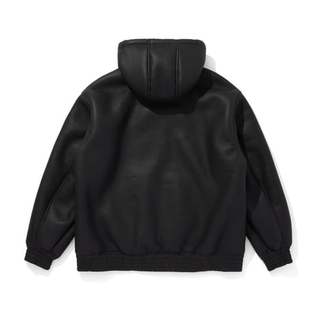 HIDEANDSEEK / PU Leather Boa Hooded Jacket / HJ-110325