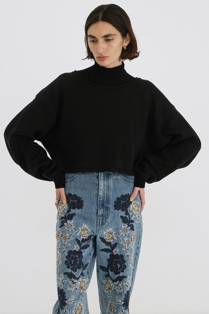 CLANE / ROLL NECK SHORT KNIT TOPS / 181062262 | CLANE / ROLL NECK SHORT KNIT TOPS / 181062262 |