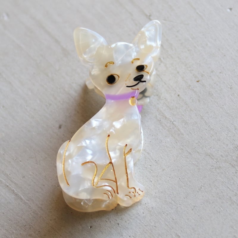 ククシュゼット 正規商品 ヘア アクセ クリップ 犬 チワワ ヘア クロー