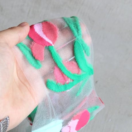 Coucou Suzette / チューリップ シアー ソックス / tulipshsocks